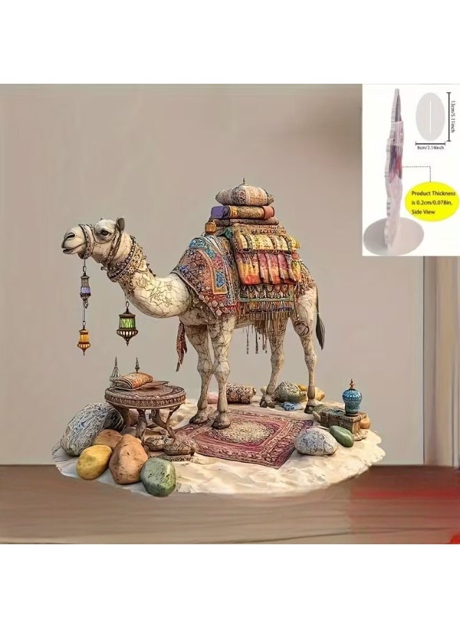 Classic Acrylic Crystal Camel Decoration Culture Desert Theme - Image 3